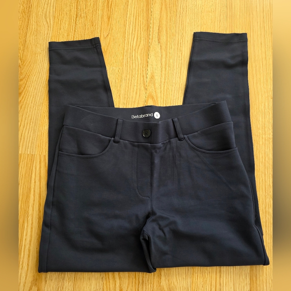 Betabrand Navy 7 Pocket Pants
